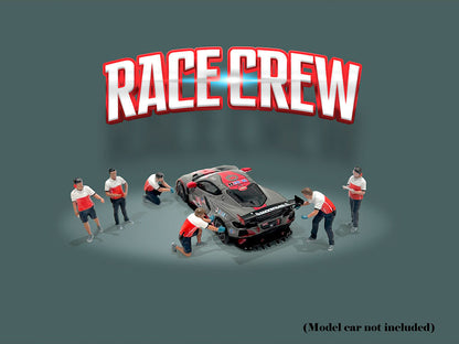 "Race Crew" 6 piece Diecast Figure Set (6 Figures) Limited Edition to 3600 pieces Worldwide for 1/64 Scale Models by American Diorama <h2>"Race Diorama</h2> <p>High-quality model car perfect collector