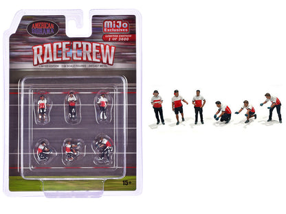 "Race Crew" 6 piece Diecast Figure Set (6 Figures) Limited Edition to 3600 pieces Worldwide for 1/64 Scale Models by American Diorama <h2>"Race Diorama</h2> <p>High-quality model car perfect collector