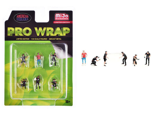"Pro Wrap" 6 piece T&y Diecast Figure Set (6 Figures) Limited Edition for 1/64 Scale Models by American Diorama