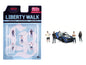 "Liberty Walk Team" 5 piece Diecast Figure Set (5 Figures) Limited Edition for 1/64 Scale Models by American Diorama <h2>"Liberty Diorama</h2> <p>High-quality model car perfect collectors and enthusia