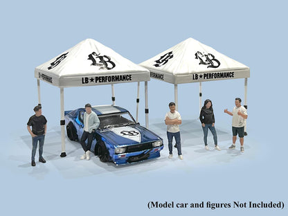 "Liberty Walk" Canopy 2 Piece Set White Limited Edition for 1/64 Scale Models by American Diorama <h2>"Liberty Diorama</h2> <p>High-quality diecast model car perfect collectors and enthusiasts. Featur