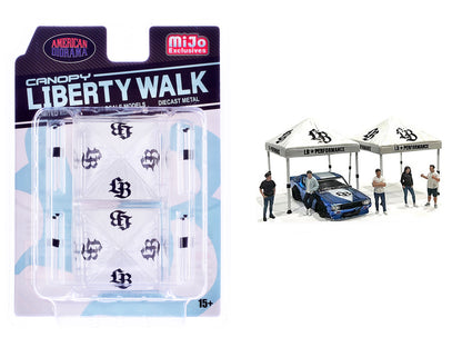 "Liberty Walk" Canopy 2 Piece Set White Limited Edition for 1/64 Scale Models by American Diorama <h2>"Liberty Diorama</h2> <p>High-quality diecast model car perfect collectors and enthusiasts. Featur