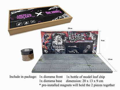 "American Diorama X INK BMBRS - LA Lowrider" Street Art for 1/64 Scale Models by American <h2>"American Diorama</h2> <p>High-quality diecast model car perfect collectors and enthusiasts. Features deta