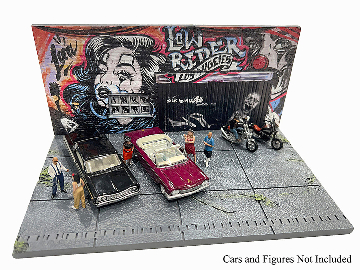 "American Diorama X INK BMBRS - LA Lowrider" Street Art for 1/64 Scale Models by American <h2>"American Diorama</h2> <p>High-quality diecast model car perfect collectors and enthusiasts. Features deta