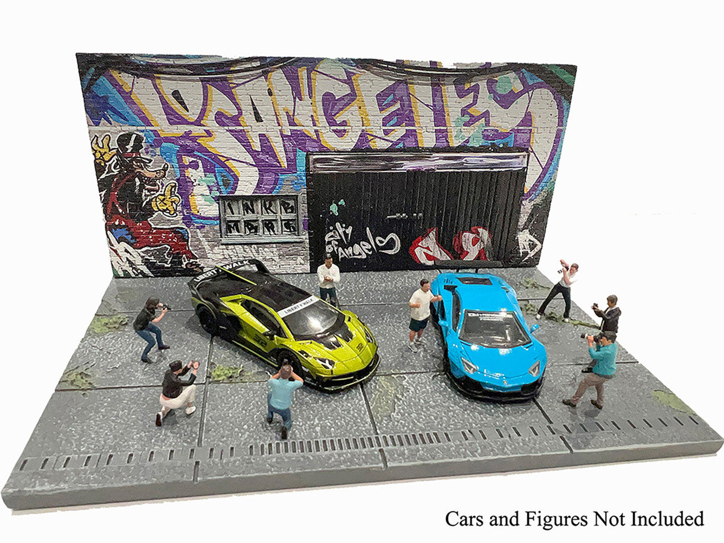 "American Diorama X INK BMBRS - LA Graffiti" Street Art for 1/64 Scale Models by American <h2>"American Diorama</h2> <p>High-quality diecast model car perfect collectors and enthusiasts. Features deta