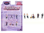 "Lowriders #5" 6 piece (5 People 1 Bicycle) Diecast Figures Set 1/64 Scale Models by American Diorama <h2>"Lowriders Diorama</h2> <p>High-quality model car perfect for collectors and enthusiasts. Feat