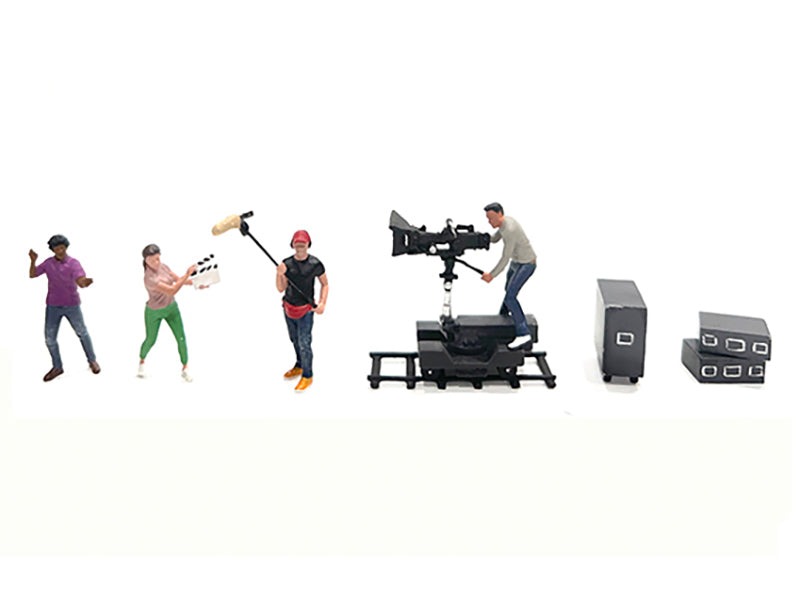 "Behind The Scenes #2" 7 piece (4 People 3 Accessories) Diecast Figures Set 1/64 Scale Models by American Diorama <h2>"Behind Diorama</h2> <p>High-quality model car perfect for collectors and enthusia
