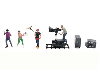 "Behind The Scenes #2" 7 piece (4 People 3 Accessories) Diecast Figures Set 1/64 Scale Models by American Diorama <h2>"Behind Diorama</h2> <p>High-quality model car perfect for collectors and enthusia