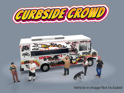 "Curbside Crowd" 6 piece Diecast Figure Set (6 Figures) Limited Edition for 1/64 Scale Models by American Diorama <h2>"Curbside Diorama</h2> <p>High-quality model car perfect collectors and enthusiast