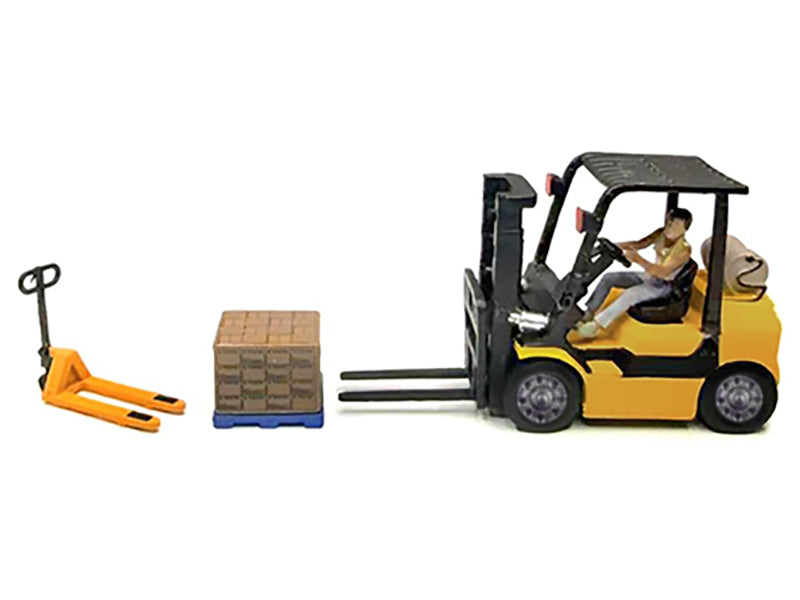 "Heavy Lifters" 4 piece Diecast Set Limited Edition for 1/64 Scale Models by American Diorama <h2>"Heavy Diorama</h2> <p>High-quality model car perfect collectors and enthusiasts. Features detailed in