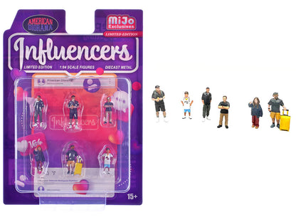 "Influencers" 6 piece Diecast Figure Set Limited Edition for 1/64 Scale Models by American Diorama <h2>"Influencers" Diorama</h2> <p>High-quality model car perfect collectors and enthusiasts. Features