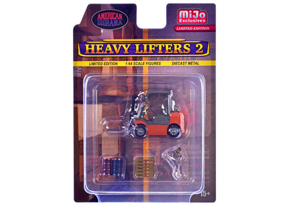 "Heavy Lifters 2" 4 piece Diecast Set Limited Edition for 1/64 Scale Models by American Diorama <h2>"Heavy Diorama</h2> <p>High-quality model car perfect collectors and enthusiasts. Features detailed