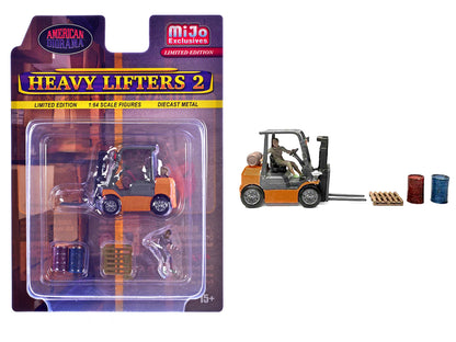 "Heavy Lifters 2" 4 piece Diecast Set Limited Edition for 1/64 Scale Models by American Diorama <h2>"Heavy Diorama</h2> <p>High-quality model car perfect collectors and enthusiasts. Features detailed