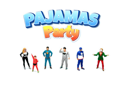 "Pajamas Party" 6 piece Diecast Figure Set (6 Figures) Limited Edition for 1/64 Scale Models by American Diorama <h2>"Pajamas Diorama</h2> <p>High-quality model car perfect collectors and enthusiasts.