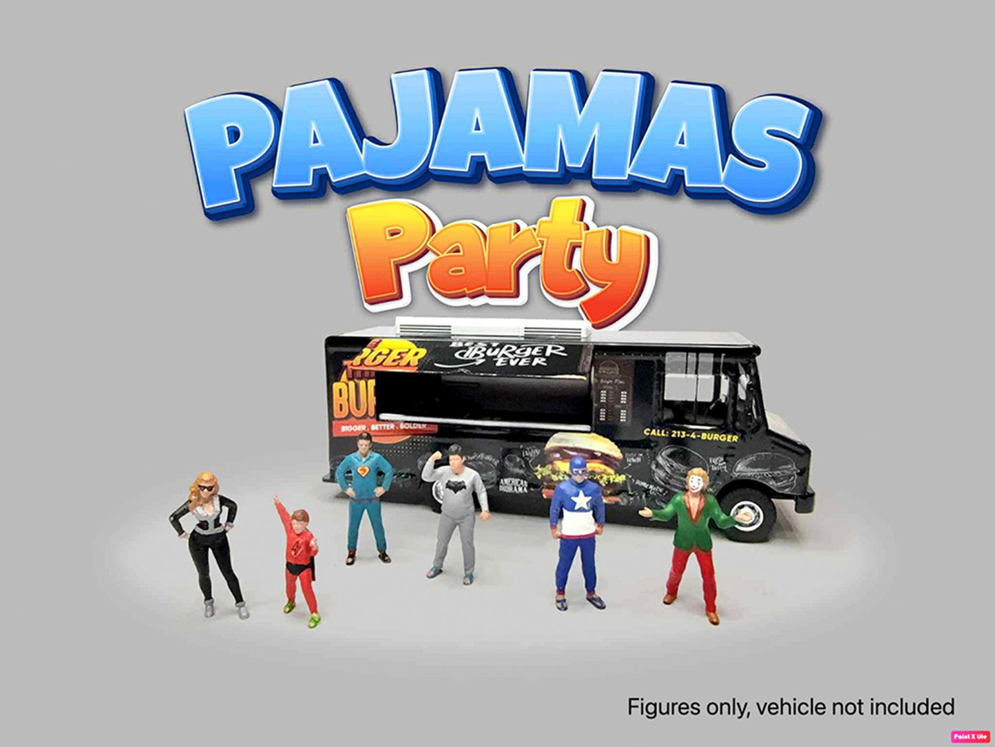 "Pajamas Party" 6 piece Diecast Figure Set (6 Figures) Limited Edition for 1/64 Scale Models by American Diorama <h2>"Pajamas Diorama</h2> <p>High-quality model car perfect collectors and enthusiasts.