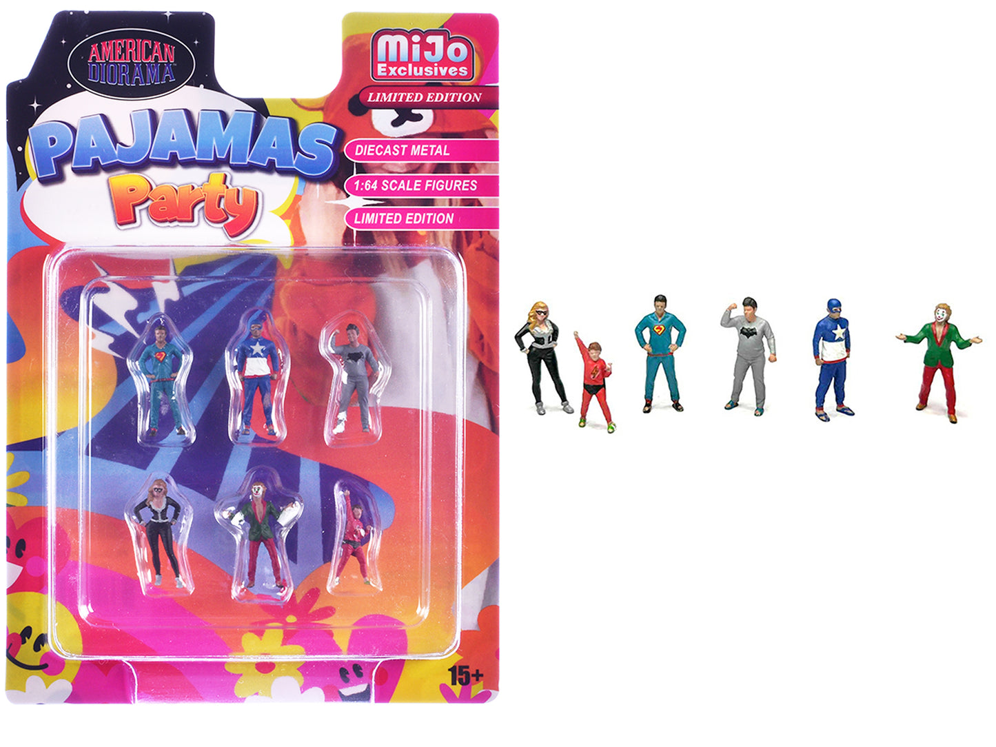 "Pajamas Party" 6 piece Diecast Figure Set (6 Figures) Limited Edition for 1/64 Scale Models by American Diorama <h2>"Pajamas Diorama</h2> <p>High-quality model car perfect collectors and enthusiasts.