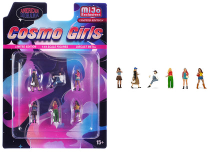 "Cosmo Girls" 6 piece Diecast Figure Set (6 Figures) Limited Edition for 1/64 Scale Models by American Diorama <h2>"Cosmo Diorama</h2> <p>High-quality model car perfect collectors and enthusiasts. Fea