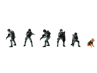 "Tactical Ops Alpha Team" 6 piece T&y Diecast Figure Set (6 Figures) Limited Edition for 1/64 Scale Models by American Diorama