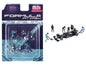 "Formula Pit Crew – Team Black" 6 piece T&y Diecast Figure Set (6 Figures) Limited Edition for 1/64 Scale Models by American Diorama