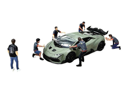 6 Diecast (6 ) 1/64 Scale Figure Set - American Diorama