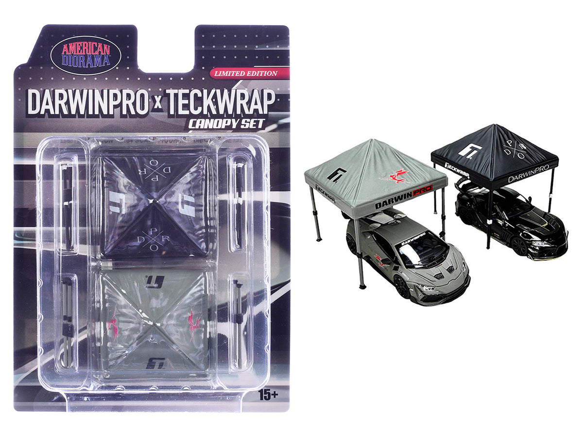 "DarwinPro x Teckwrap" Canopy 2 Piece Set for 1/64 Scale Models