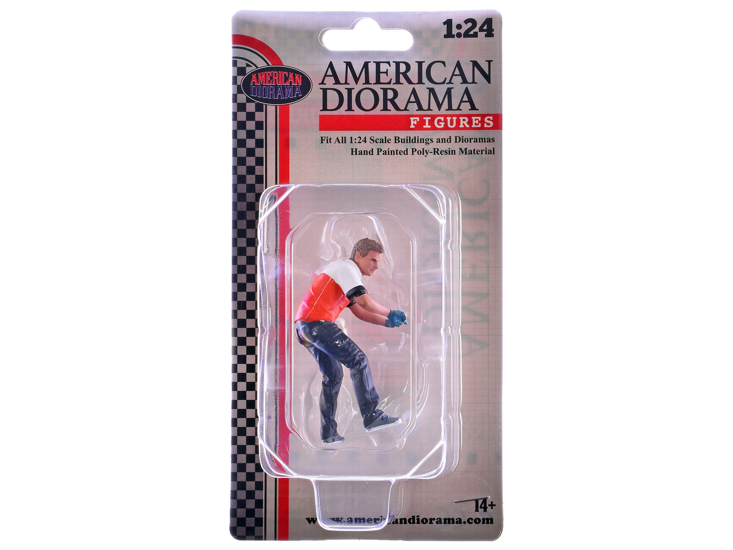 "Race Crew" Figure #6 for 1/24 Scale Models by American Diorama <h2>"Race Diorama</h2> <p>High-quality diecast model car perfect collectors and enthusiasts. Features detailed interior exterior craftsm