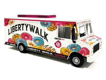 Food Truck "The LB Cafe - Liberty Walk" White with Graphics 1/64 Diecast Model by American Diorama <h2>Food Diorama</h2> <p>High-quality car perfect for collectors and enthusiasts. Features detailed i