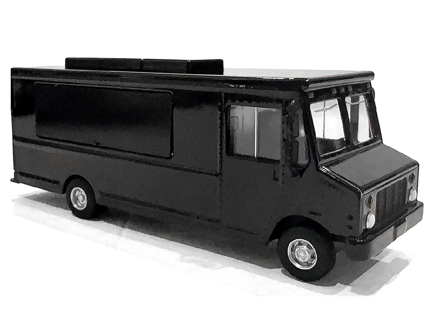 Food Truck Plain Black 1/64 Diecast Model by American Diorama <h2>Food Diorama</h2> <p>High-quality car perfect for collectors and enthusiasts. Features detailed interior exterior craftsmanship, reali