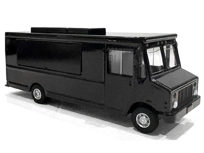 Food Truck Plain Black 1/64 Diecast Model by American Diorama <h2>Food Diorama</h2> <p>High-quality car perfect for collectors and enthusiasts. Features detailed interior exterior craftsmanship, reali
