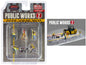 "Public Works 2" 6 piece Diecast Figure Set (4 Figures 1 camera wheelbarrow) Limited Edition to 3600 pieces Worldwide for 1/64 scale models by American Diorama <h2>"Public Diorama</h2> <p>High-quality