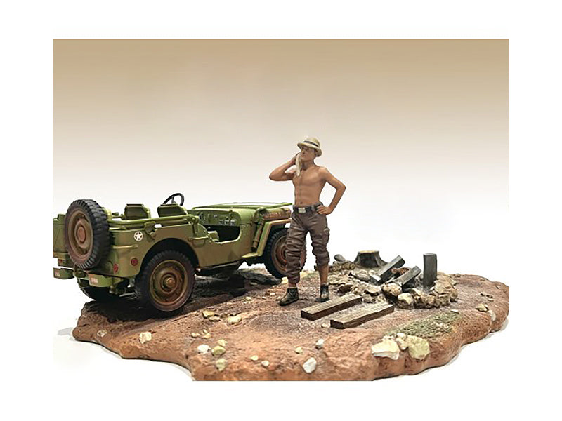 "4X4 Mechanic" Figure 1 for 1/18 Scale Models by American Diorama <h2>"4X4 Diorama</h2> <p>High-quality diecast model car perfect collectors and enthusiasts. Features detailed interior exterior crafts