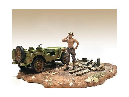 "4X4 Mechanic" Figure 1 for 1/18 Scale Models by American Diorama <h2>"4X4 Diorama</h2> <p>High-quality diecast model car perfect collectors and enthusiasts. Features detailed interior exterior crafts