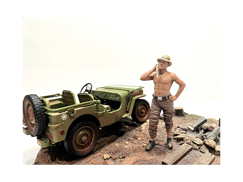 "4X4 Mechanic" Figure 1 for 1/18 Scale Models by American Diorama <h2>"4X4 Diorama</h2> <p>High-quality diecast model car perfect collectors and enthusiasts. Features detailed interior exterior crafts