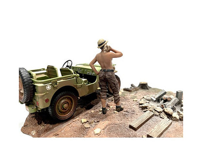 "4X4 Mechanic" Figure 1 for 1/18 Scale Models by American Diorama <h2>"4X4 Diorama</h2> <p>High-quality diecast model car perfect collectors and enthusiasts. Features detailed interior exterior crafts