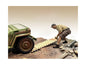 "4X4 Mechanic" Figure 2 with Board Accessory for 1/18 Scale Models by American Diorama <h2>"4X4 Diorama</h2> <p>High-quality diecast model car perfect collectors and enthusiasts. Features detailed int