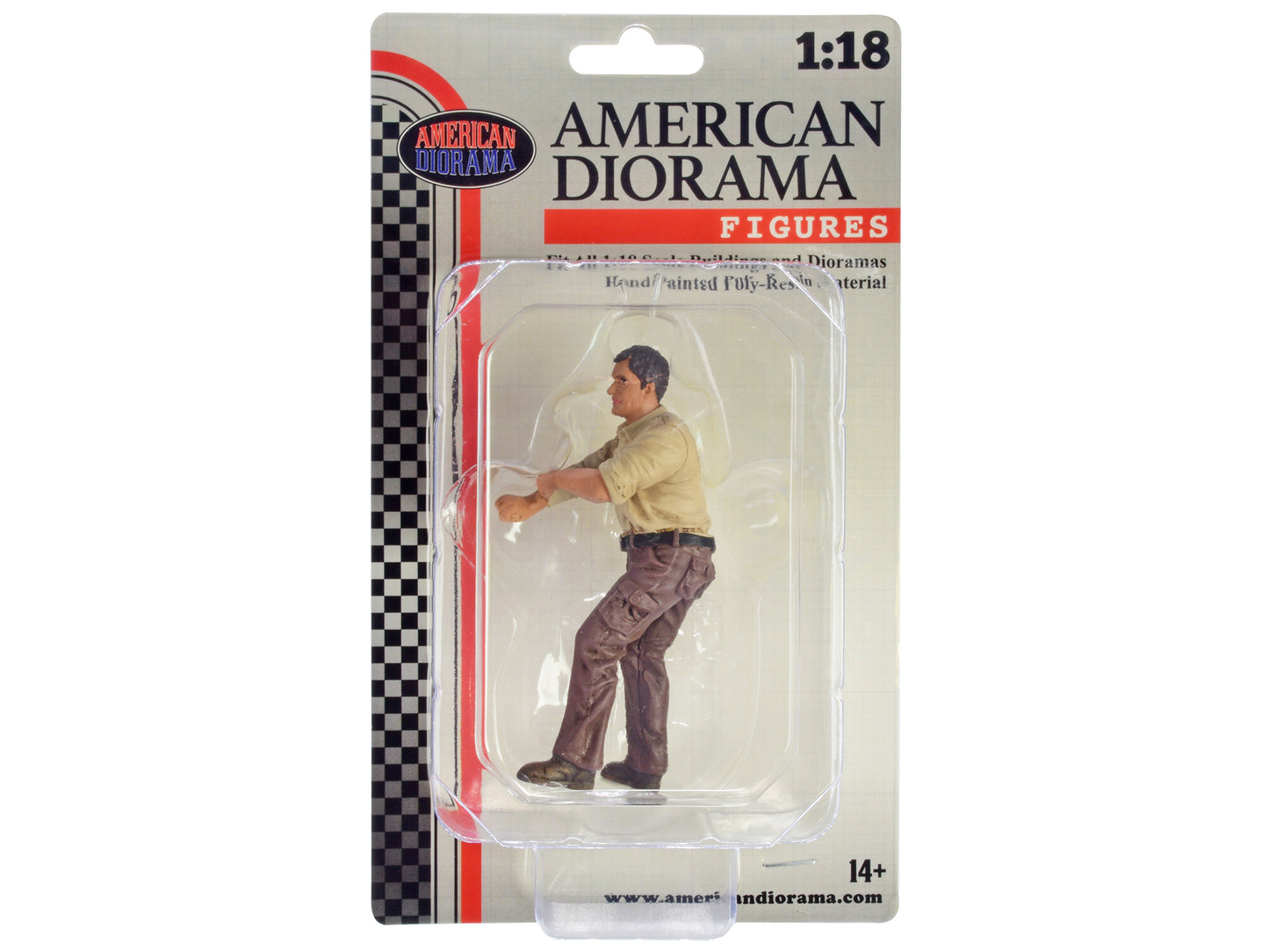 "4X4 Mechanic" Figure 3 for 1/18 Scale Models by American Diorama <h2>"4X4 Diorama</h2> <p>High-quality diecast model car perfect collectors and enthusiasts. Features detailed interior exterior crafts