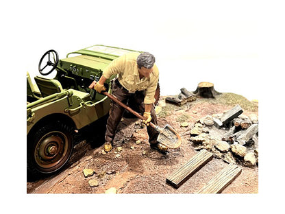 "4X4 Mechanic" Figure 4 for 1/18 Scale Models by American Diorama <h2>"4X4 Diorama</h2> <p>High-quality diecast model car perfect collectors and enthusiasts. Features detailed interior exterior crafts