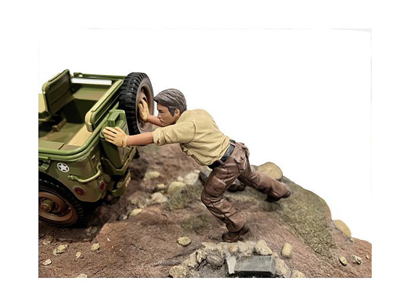 "4X4 Mechanic" Figure 5 for 1/18 Scale Models by American Diorama <h2>"4X4 Diorama</h2> <p>High-quality diecast model car perfect collectors and enthusiasts. Features detailed interior exterior crafts