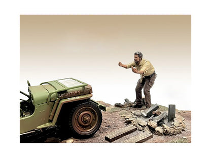 "4X4 Mechanic" Figure 6 for 1/18 Scale Models by American Diorama <h2>"4X4 Diorama</h2> <p>High-quality diecast model car perfect collectors and enthusiasts. Features detailed interior exterior crafts