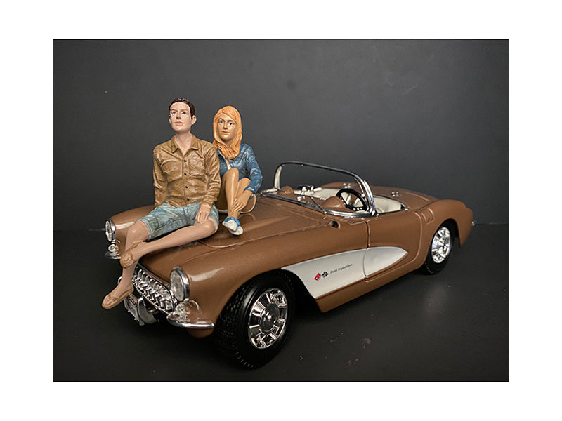 Seated Couple Release III, 2 piece Figurine Set for 1/18 Scale Models by American Diorama <h2>Seated Diorama</h2> <p>High-quality diecast model car perfect collectors and enthusiasts. Features detaile