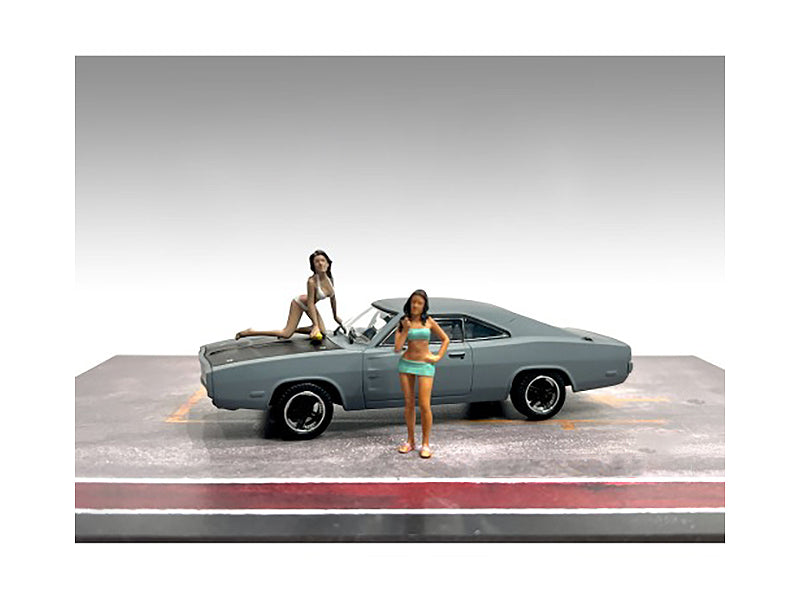 "Car Wash Girls" Set 1 Dorothy and Barbara 2 Piece Figure for 1/43 Scale Models by American Diorama <h2>"Car Diorama</h2> <p>High-quality diecast model car perfect collectors enthusiasts. Features det