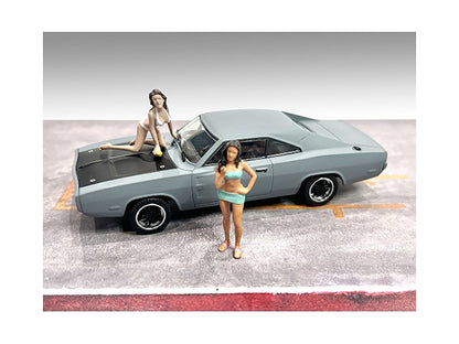 "Car Wash Girls" Set 1 Dorothy and Barbara 2 Piece Figure for 1/43 Scale Models by American Diorama <h2>"Car Diorama</h2> <p>High-quality diecast model car perfect collectors enthusiasts. Features det