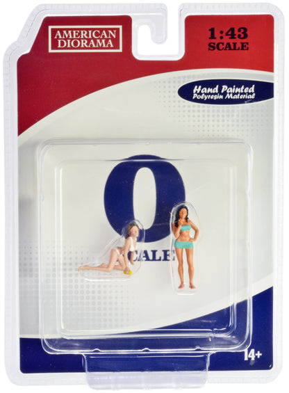 "Car Wash Girls" Set 1 Dorothy and Barbara 2 Piece Figure for 1/43 Scale Models by American Diorama <h2>"Car Diorama</h2> <p>High-quality diecast model car perfect collectors enthusiasts. Features det