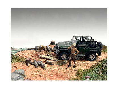 "4X4 Mechanics" 2 Piece Diecast Figure Set 1 for 1/43 Scale Models by American Diorama <h2>"4X4 Diorama</h2> <p>High-quality model car perfect collectors and enthusiasts. Features detailed interior ex