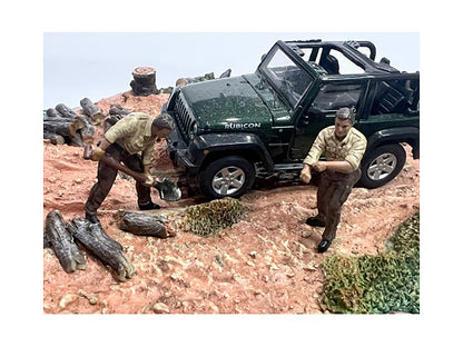 "4X4 Mechanics" 2 Piece Diecast Figure Set for 1/43 Scale Models by American Diorama <h2>"4X4 Diorama</h2> <p>High-quality model car perfect collectors and enthusiasts. Features detailed interior exte