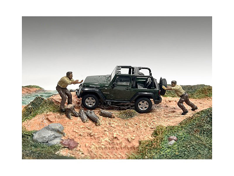 "4X4 Mechanics" 2 Piece Diecast Figure Set 3 for 1/43 Scale Models by American Diorama <h2>"4X4 Diorama</h2> <p>High-quality model car perfect collectors and enthusiasts. Features detailed interior ex