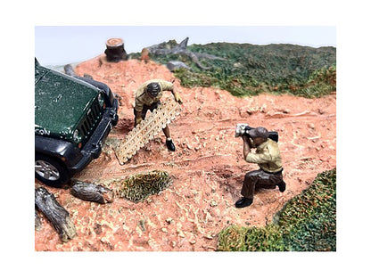 "4X4 Mechanics" 2 Piece Diecast Figure Set 4 for 1/43 Scale Models by American Diorama <h2>"4X4 Diorama</h2> <p>High-quality model car perfect collectors and enthusiasts. Features detailed interior ex