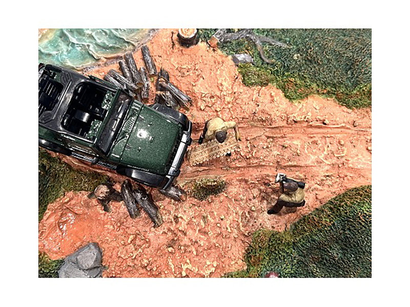 "4X4 Mechanics" 2 Piece Diecast Figure Set 4 for 1/43 Scale Models by American Diorama <h2>"4X4 Diorama</h2> <p>High-quality model car perfect collectors and enthusiasts. Features detailed interior ex