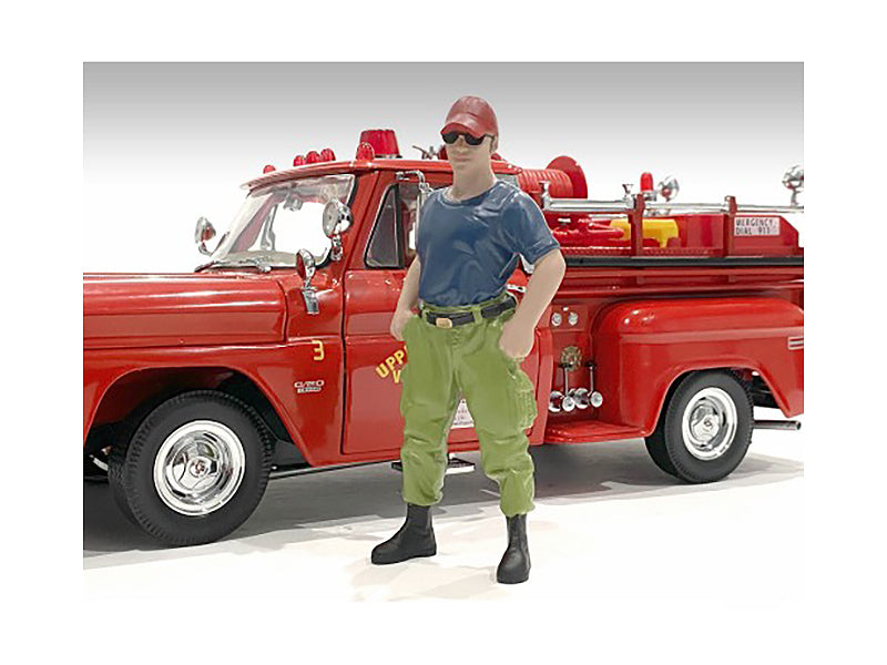 "Firefighters" 6 piece Figure Set (4 Males 1 Dog Accessory) for 1/18 Scale Models by American Diorama <h2>"Firefighters" Diorama</h2> <p>High-quality diecast model car perfect collectors and enthusias