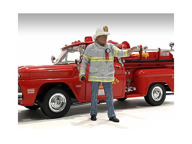 "Firefighters" Fire Captain Figure for 1/24 Scale Models by American Diorama <h2>"Firefighters" Diorama</h2> <p>High-quality diecast model car perfect collectors and enthusiasts. Features detailed int